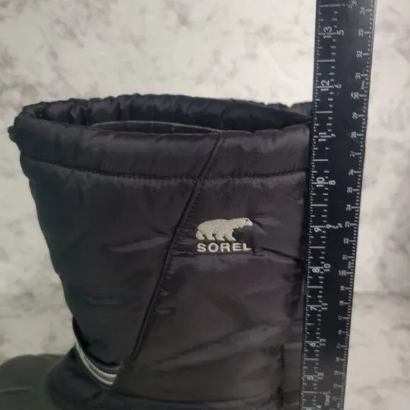 Sorel Glacier Men's Size 7 Insulated Extreme Snow Boots Black Winter Ski