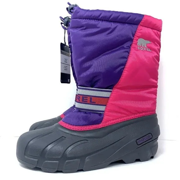 Sorel Insulated NY1799-600 Pink Snow Boots Kids
