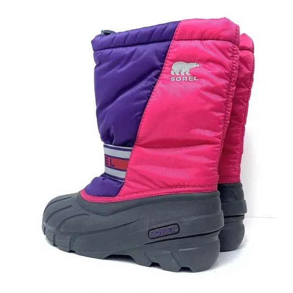 Sorel Insulated NY1799-600 Pink Snow Boots Kids