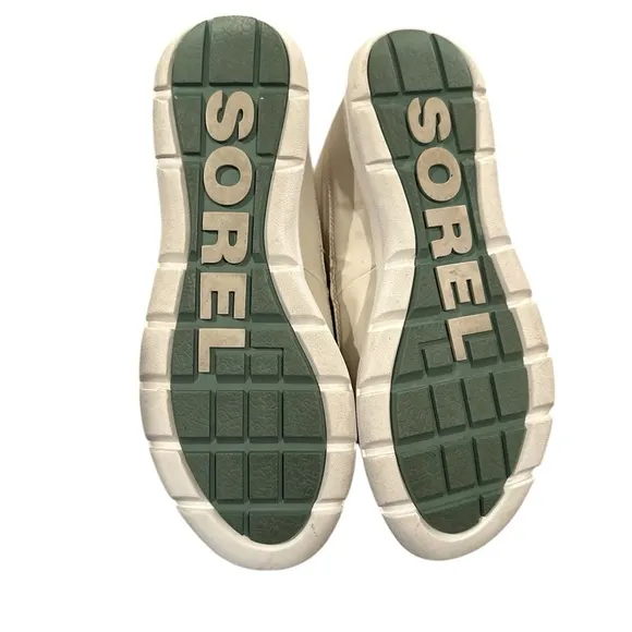 SOREL JOAN EXPLORER KINETIC Women's Cream Taupe Winter Snow Boots 9