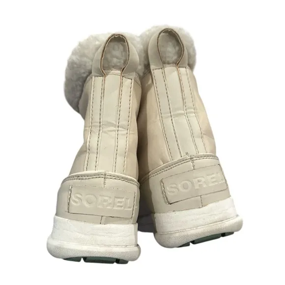 SOREL JOAN EXPLORER KINETIC Women's Cream Taupe Winter Snow Boots 9