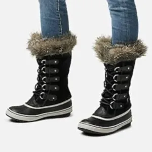 Sorel Joan of arc Black waterproof boots s 7