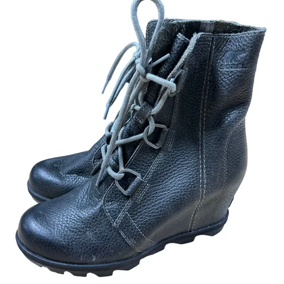 Sorel Joan Of Arctic Wedge II Boots Quarry Women's Size 8.5 New Without Box