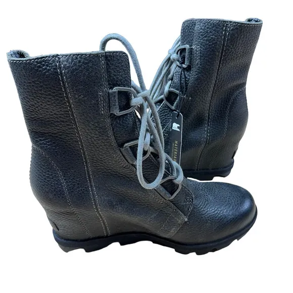 Sorel Joan Of Arctic Wedge II Boots Quarry Women's Size 8.5 New Without Box