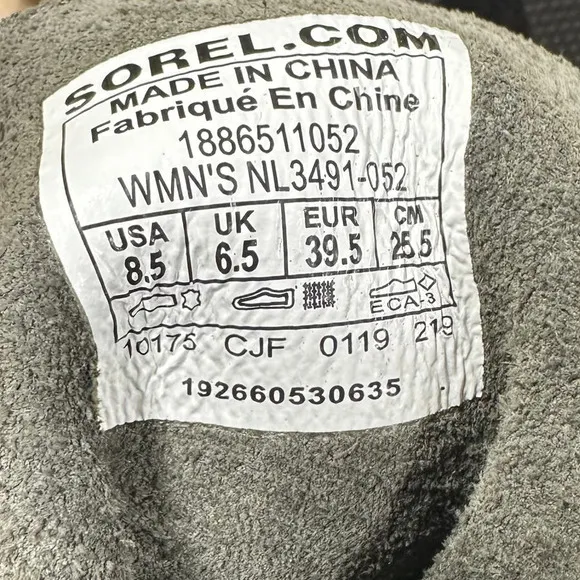 Sorel Joan Of Arctic Wedge II Boots Quarry Women's Size 8.5 New Without Box