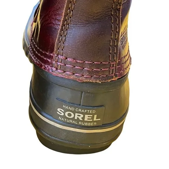 Sorel Joan of Arctic Wine Oxblood Red Winter Boots Sz 6.5