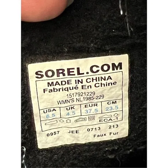 Sorel Joan of Arctic Wine Oxblood Red Winter Boots Sz 6.5