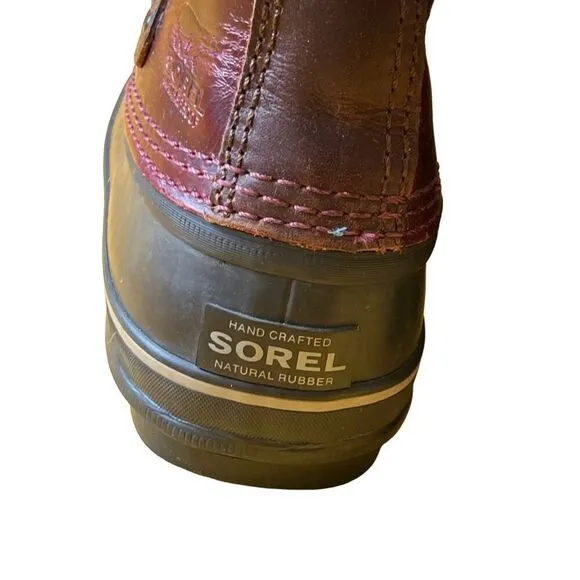Sorel Joan of Arctic Wine Oxblood Red Winter Boots Sz 6.5