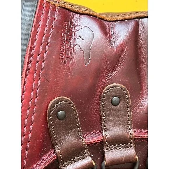 Sorel Joan of Arctic Wine Oxblood Red Winter Boots Sz 6.5