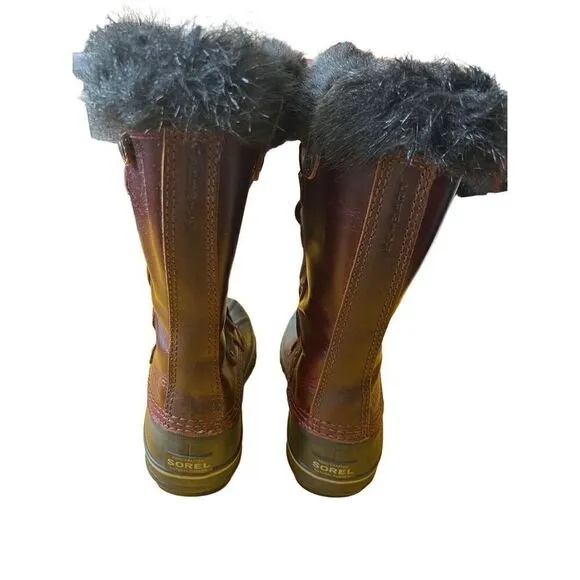 Sorel Joan of Arctic Wine Oxblood Red Winter Boots Sz 6.5