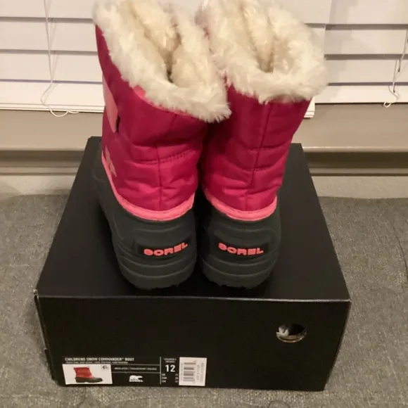 Sorel Kid's Snow Commander Cold-Weather Boots, size 12