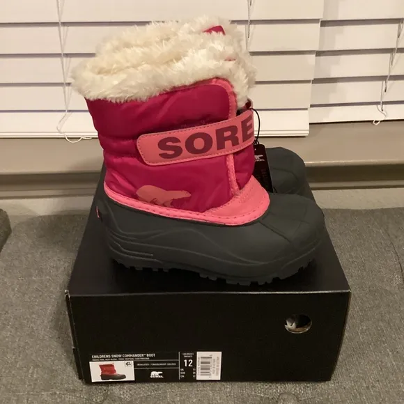 Sorel Kid's Snow Commander Cold-Weather Boots, size 12