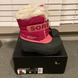 Sorel Kid's Snow Commander Cold-Weather Boots, size 12