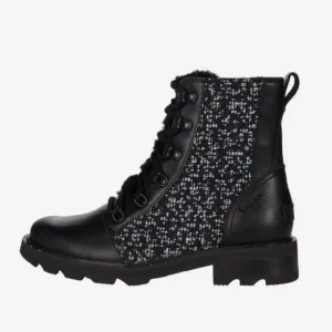SOREL Lennox Lace Cozy Black Waterproof Boots