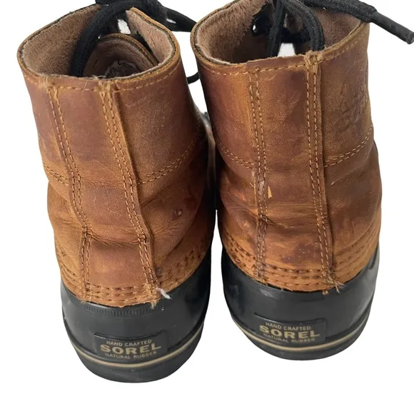 SOREL Mens Brown Leather Cheyanne Metro 1877421286 Lace Up size 10
