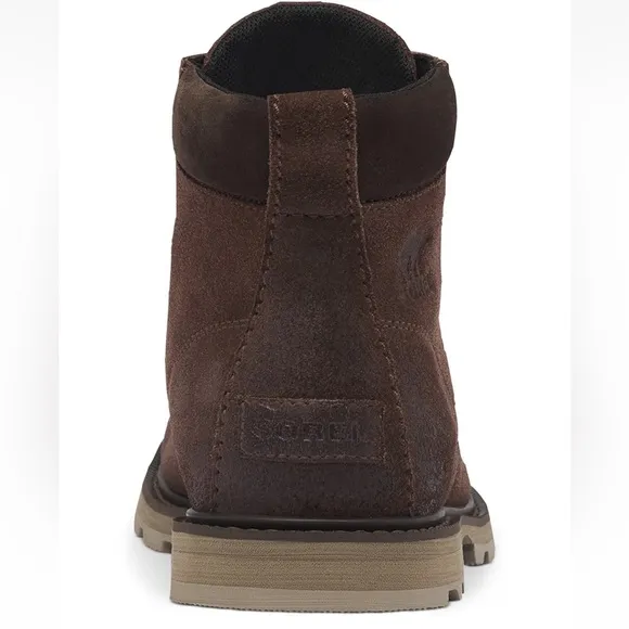 Sorel Mens Waterproof Moc Toe Fulton Boots Tobacco Brown Suede Leather Size 11