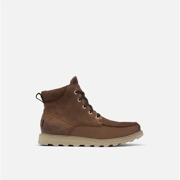 Sorel Mens Waterproof Moc Toe Fulton Boots Tobacco Brown Suede Leather Size 11