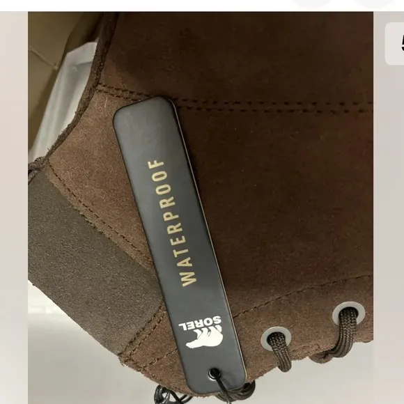 Sorel Mens Waterproof Moc Toe Fulton Boots Tobacco Brown Suede Leather Size 11