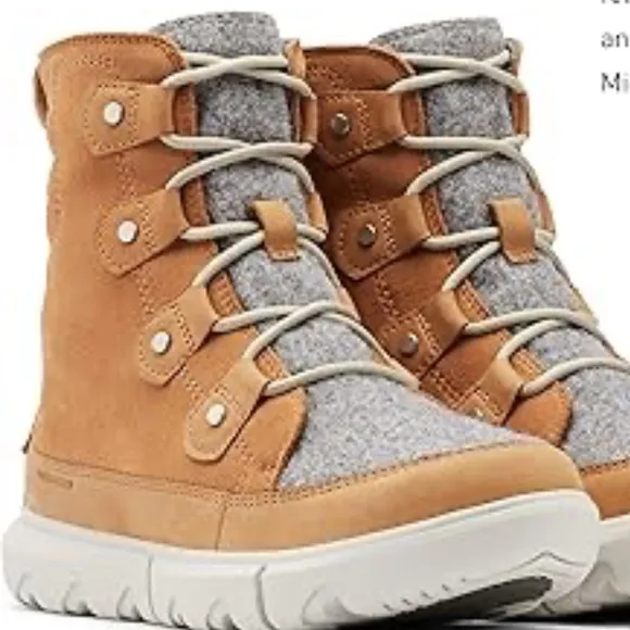 Sorel NWB Size 9 Explorer Next Joan WP in Tawny Buff , moonstone boots