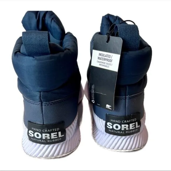 Sorel Out &amp; About III Puffy Waterproof Zip Up Boots Women size 11