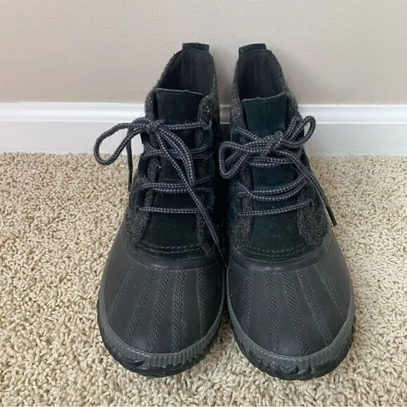 Sorel Out N About Duck Boots Waterproof Black Lux 8