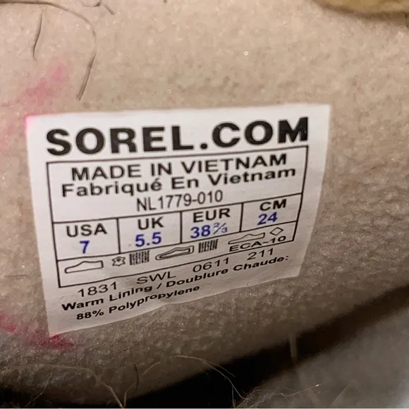Sorel Tofino Waterproof Women Boots Size 7