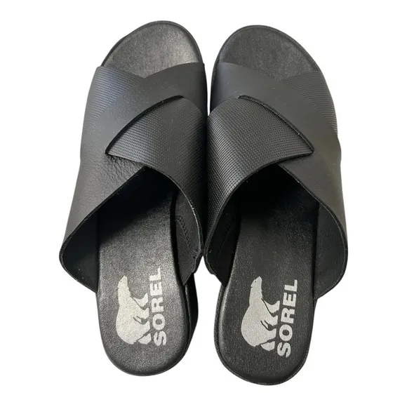 SOREL Women Cross Cross Slide On Sandals Size 6