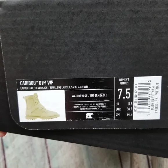 Sorel | Womens Caribou OTM Sage Lace Up Boots NEW