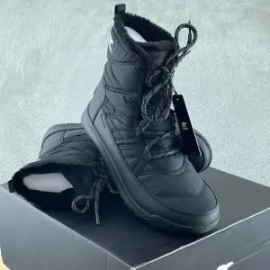 SOREL Women's Whitney ll Plus Lace Waterproof Boot - Black, Quarry - 10 NWB S047