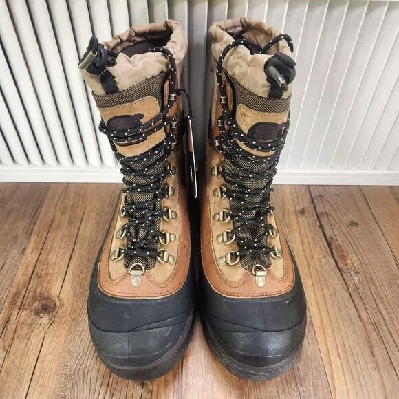 Sorel Conquest Men's 10 Brown Waterproof 400g Insulated Winter Boots NM1049-265