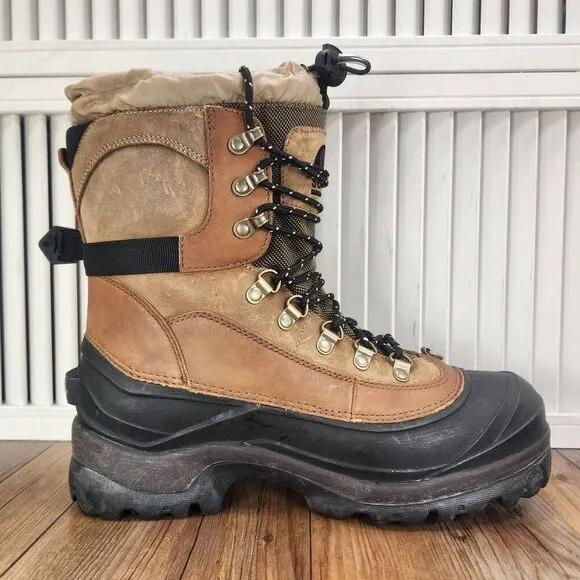 Sorel Conquest Men's 10 Brown Waterproof 400g Insulated Winter Boots NM1049-265