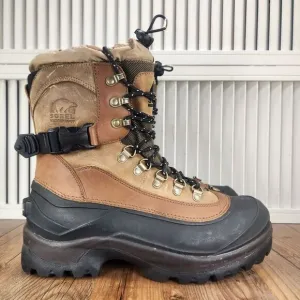 Sorel Conquest Men's 10 Brown Waterproof 400g Insulated Winter Boots NM1049-265