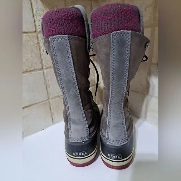 Sorel Knit Shale Joan Of Artic Snow Boots size 7