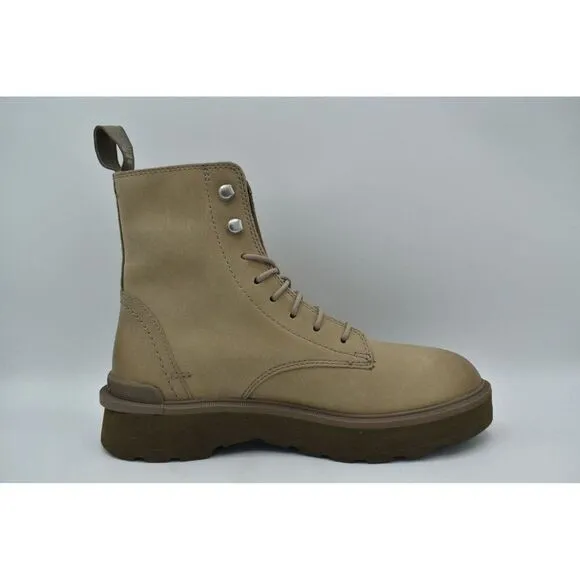 Sorel Women Size 10 Hi Line Lace Platform Taupe Leather Waterproof Combat Boots