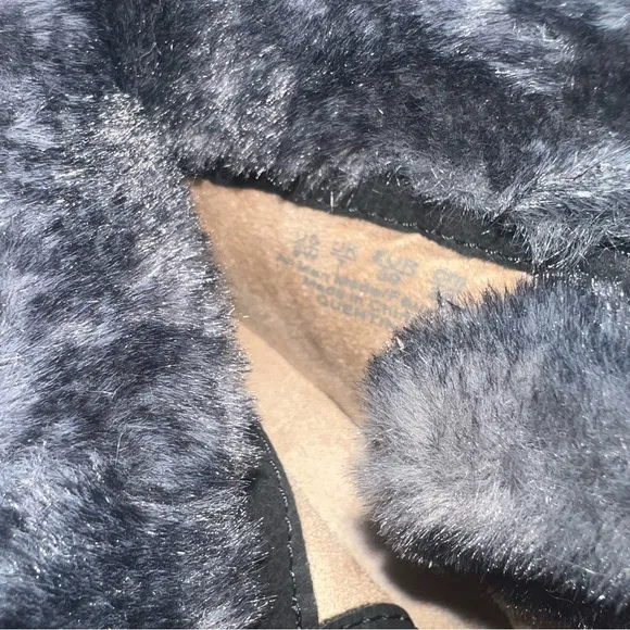 SOUL Naturalizer black combat‎ boot with faux fur