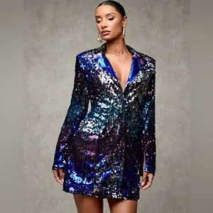 Sparkle &amp; Shine The Ultimate Sequin Blazer Dress for Glamorous Nights