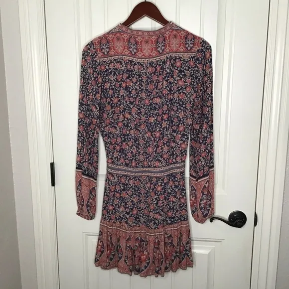 SPELL Jasmine Play Dress in Navy.