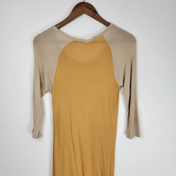 Spell Wild Child Raglan Midi Dress Orange and Cream Small