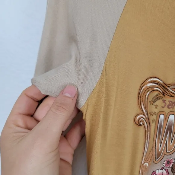Spell Wild Child Raglan Midi Dress Orange and Cream Small