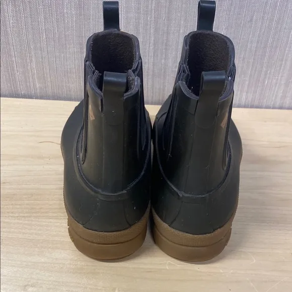 Sperry Black and Brown Cold Bay Chukka Rubber Duck Boots size men’s 9