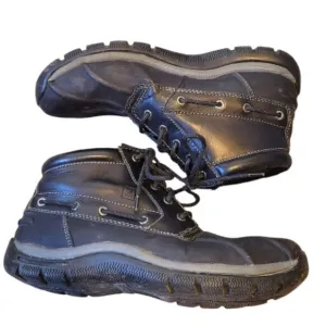 Sperry Black Waterproof Leather Ankle Duck Boots Size 11.5