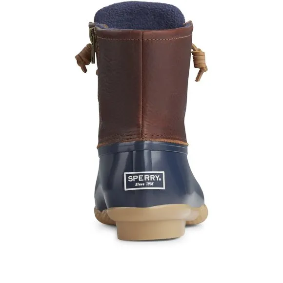 SPERRY LADIES FOOTWEAR WOMEN'S SALTWATER CORE BOOTS, TAN/NAVY, 8.5