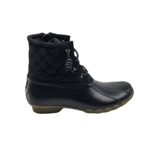 Sperry Saltwater Duck Boots Womens Black Size 6M