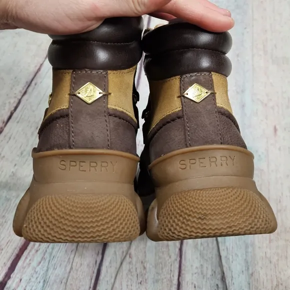 Sperry | Summit Brown Leather Rain Boots NEW