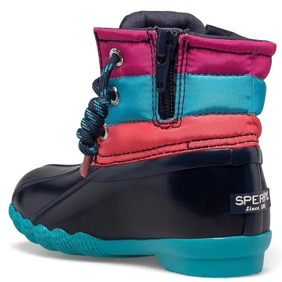 Sperry Toddler Little Girls Saltwater Cold Weather Duck Boots NIB NEW