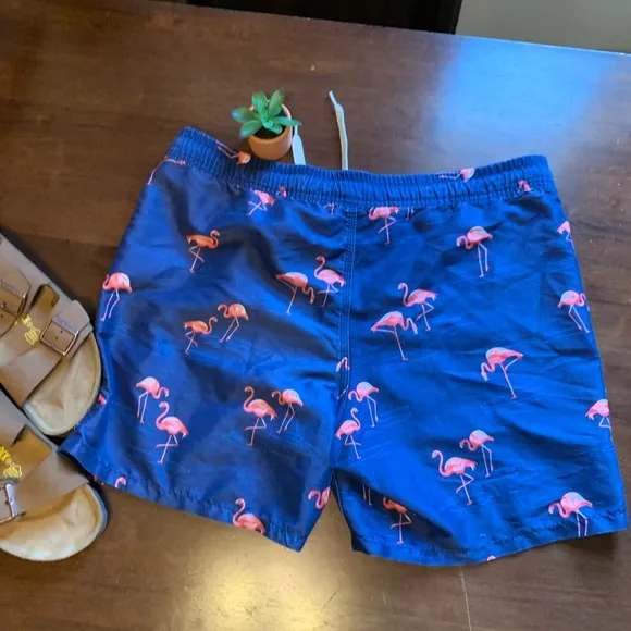 Sperry Top-Sider® Flamingo Print Swim Trunks M