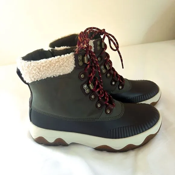 SPERRY Winter Boots Size 7.5 Acadia Cold Weather Snow Boot Olive Green NEW!