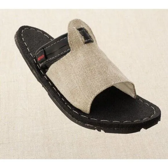 SPLAFF Eco Conscious Hipster Sandals Recycled Tires Tubes Hemp Slip Ons Sz 8 NEW