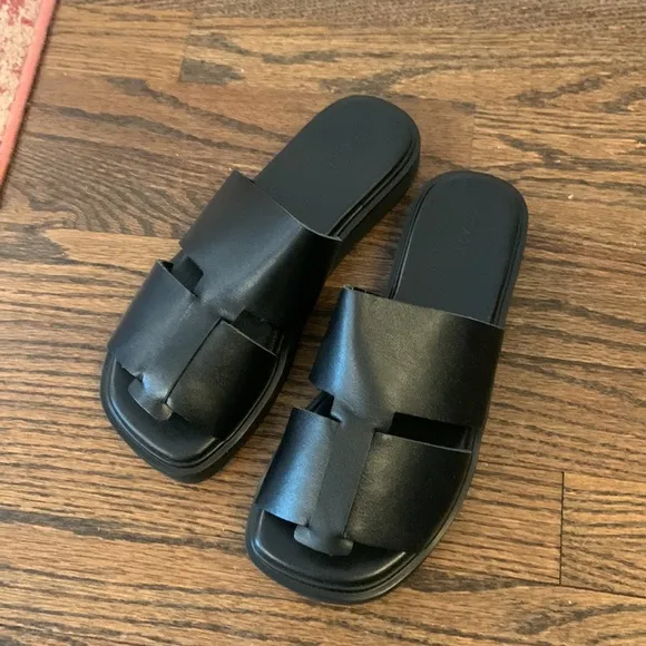 St. Agni Utility Flat-form Slip-on Sandals NWT