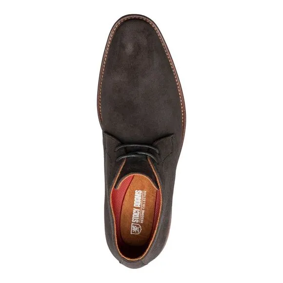 STACY ADAMS Mens Black Martfield Round Toe Leather Chukka Boots 10 M
